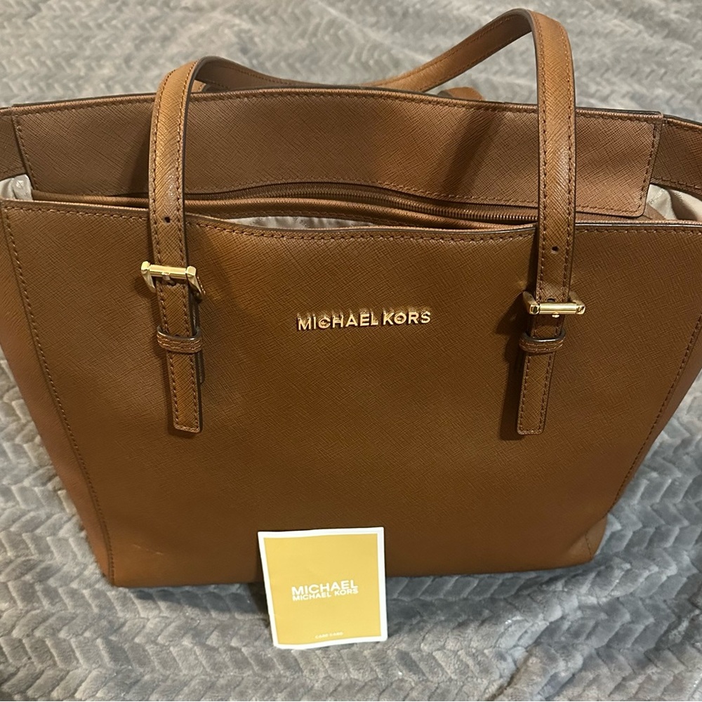 Michael Kors Tan Leather Tote